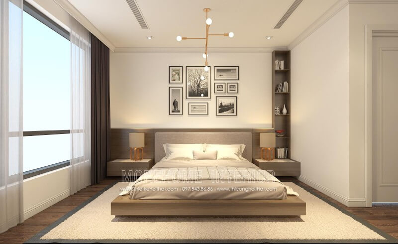 Giường ngủ chung cư gỗ công nghiệp Giường ngủ chung cư gỗ công nghiệp