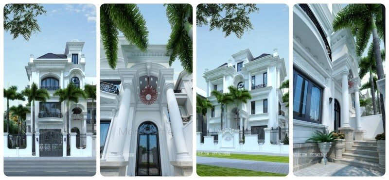 Tuyển chọn ## 22 mẫu thiết kế nhà tân cổ điển sang trọng 2022-2025